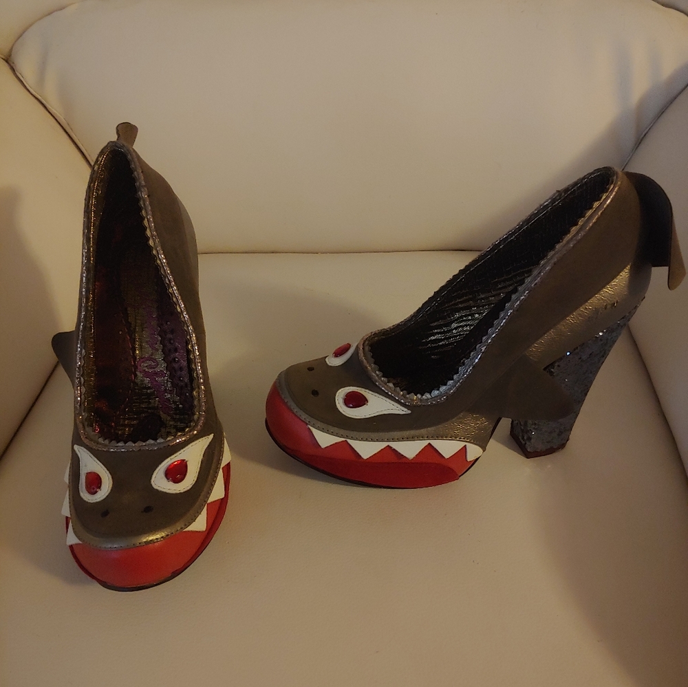 Irregular Choice shark heels size 37 - 6.5